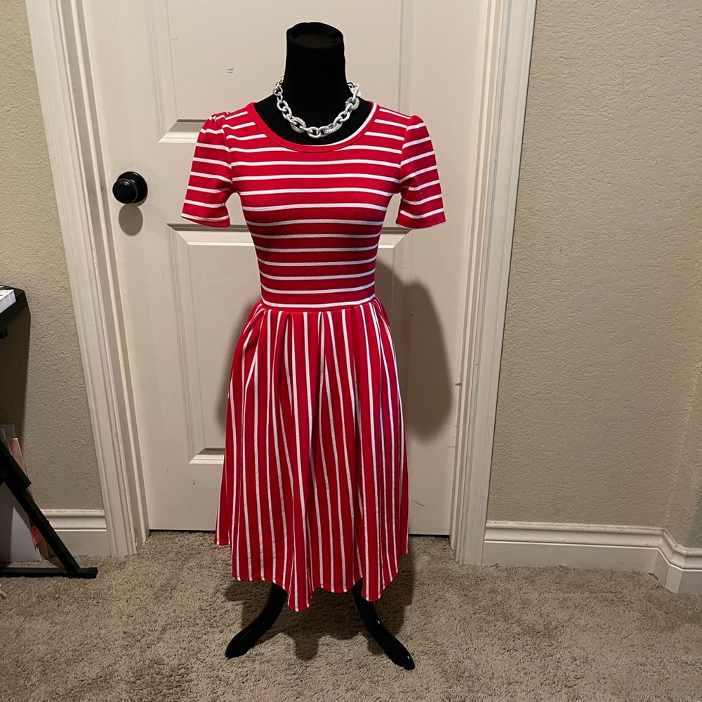 Cute red and white dress